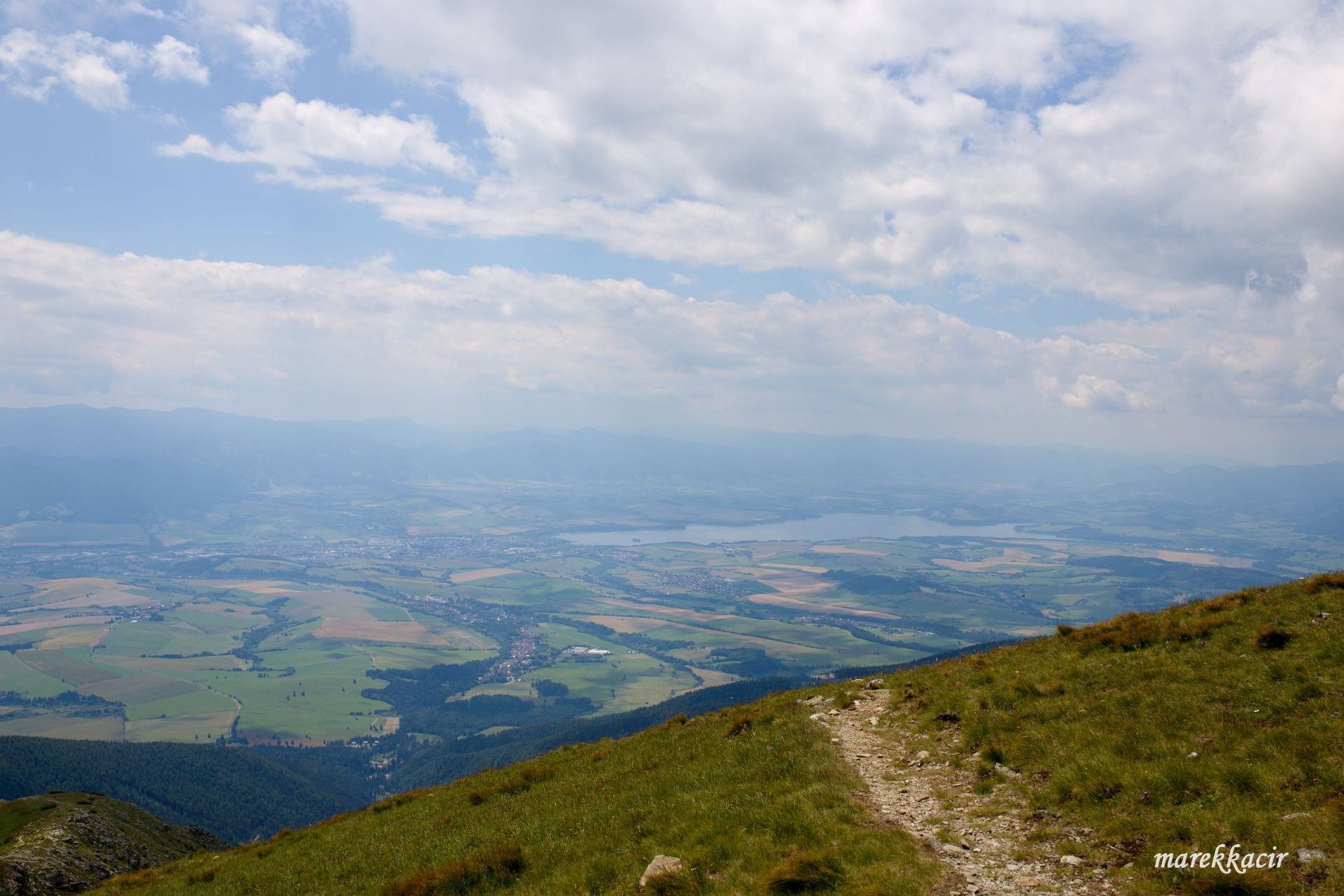 View from Baranec hill to Orava