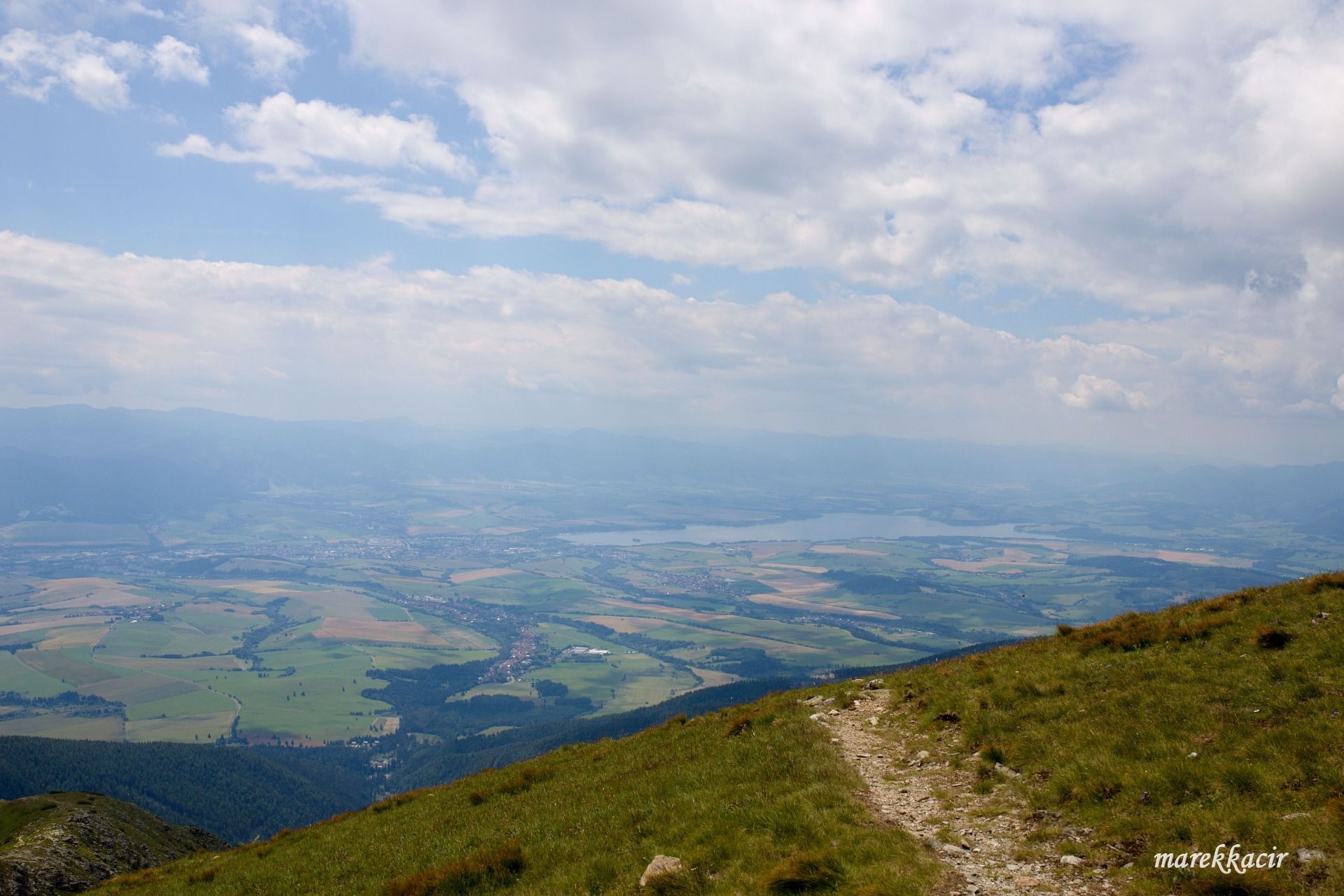 View from Baranec hill to Orava