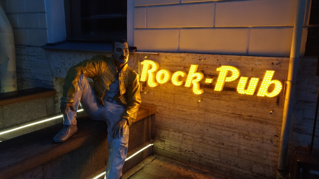 One of the watering holes in the city where you can get a drink.