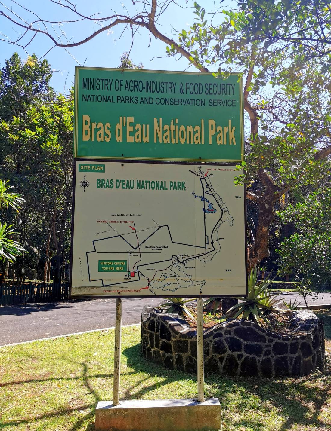 You can find a map of the park at the entrance itself.