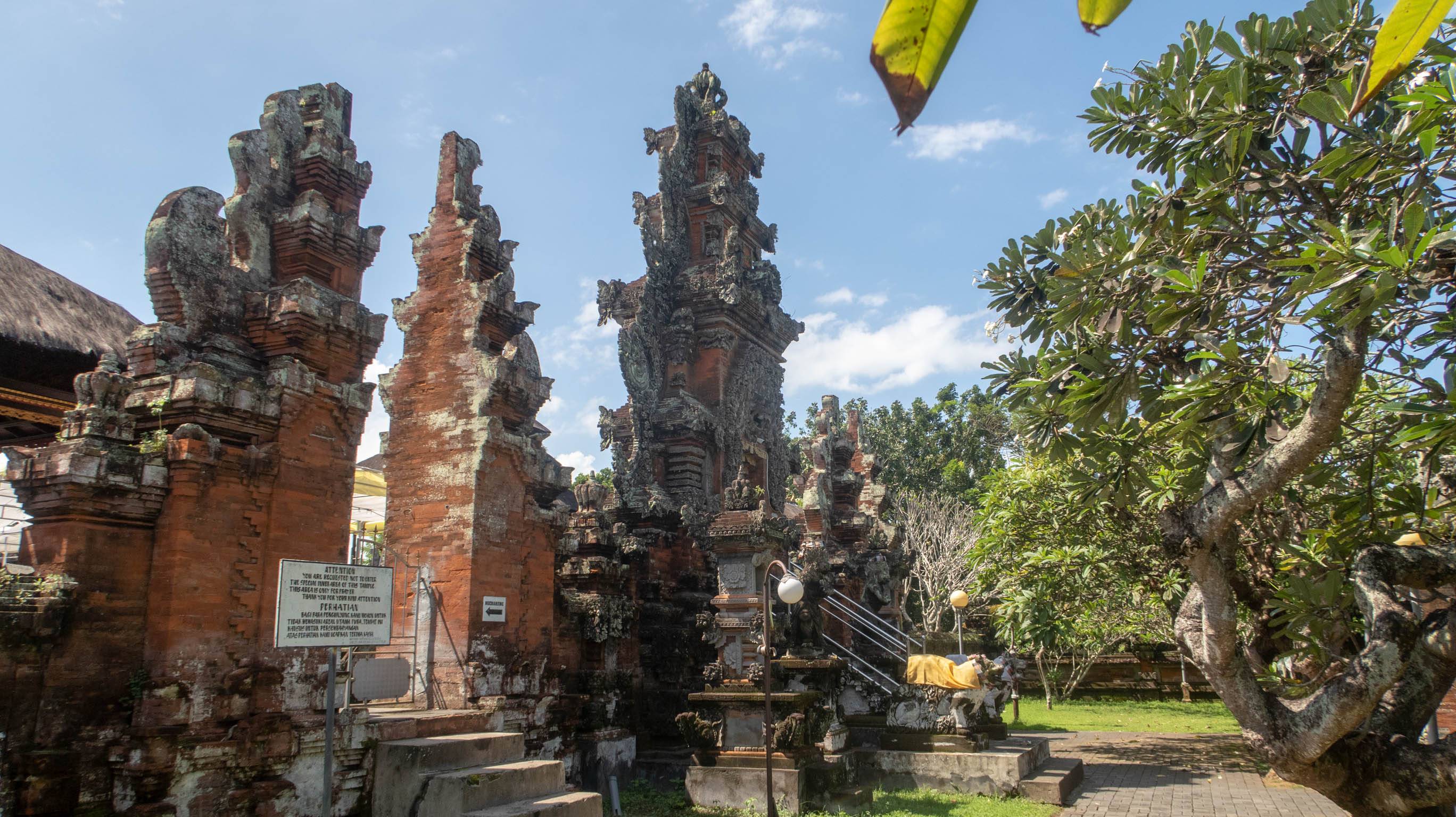 The main gate to the inner yard of the Rambut Siwi Temple