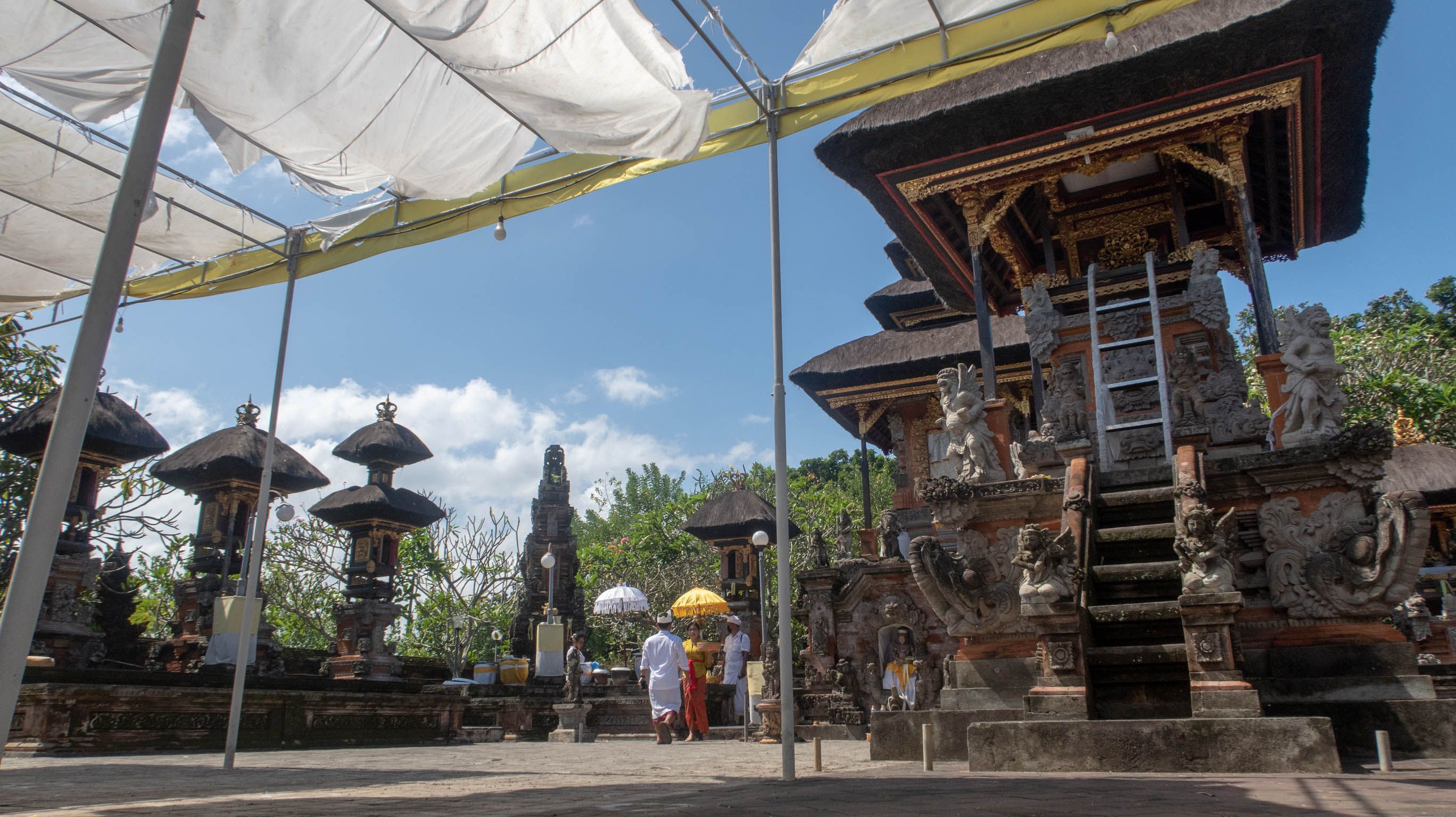 The temple’s inner yard.