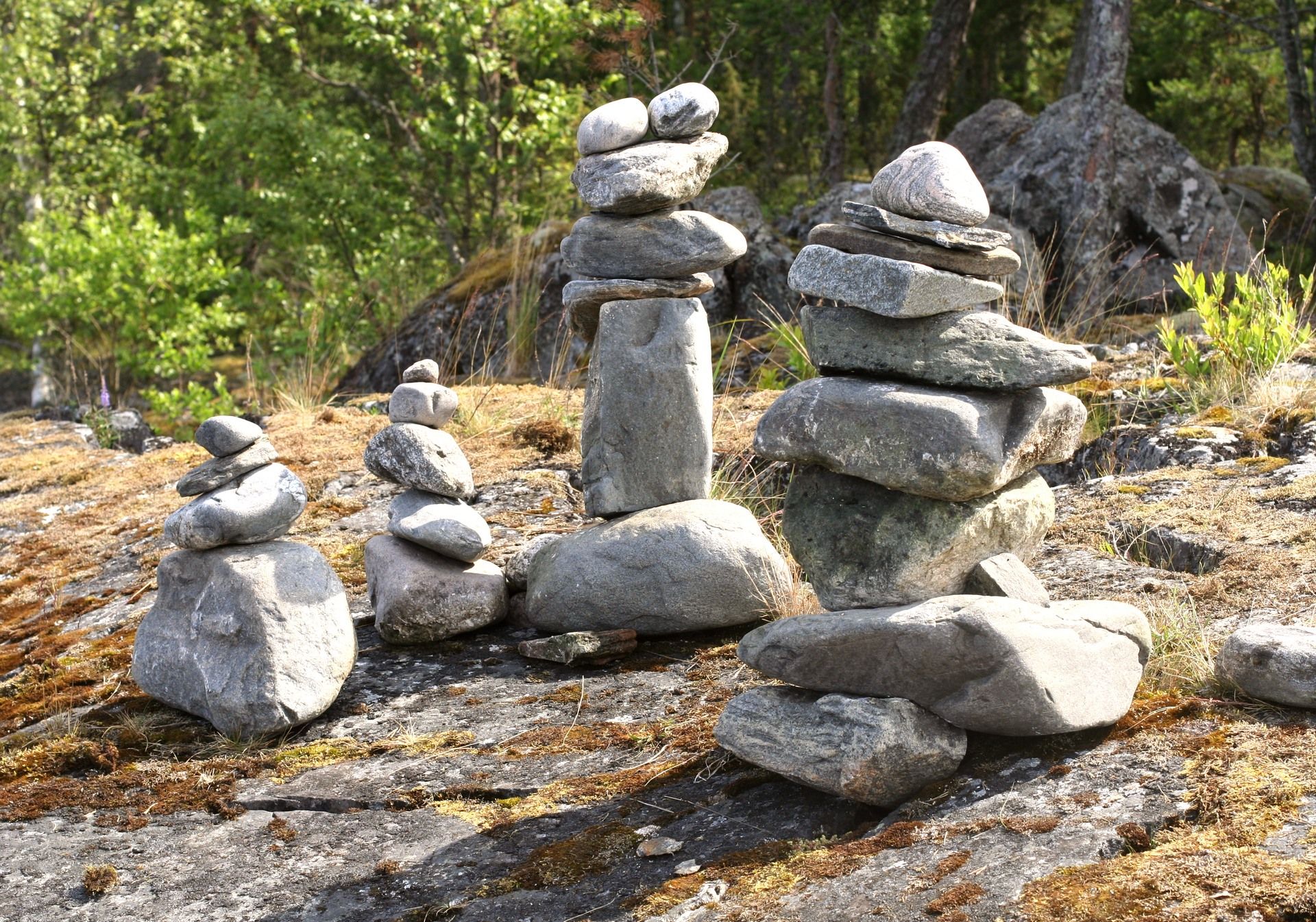 Ladoga skerries' stone pyramids