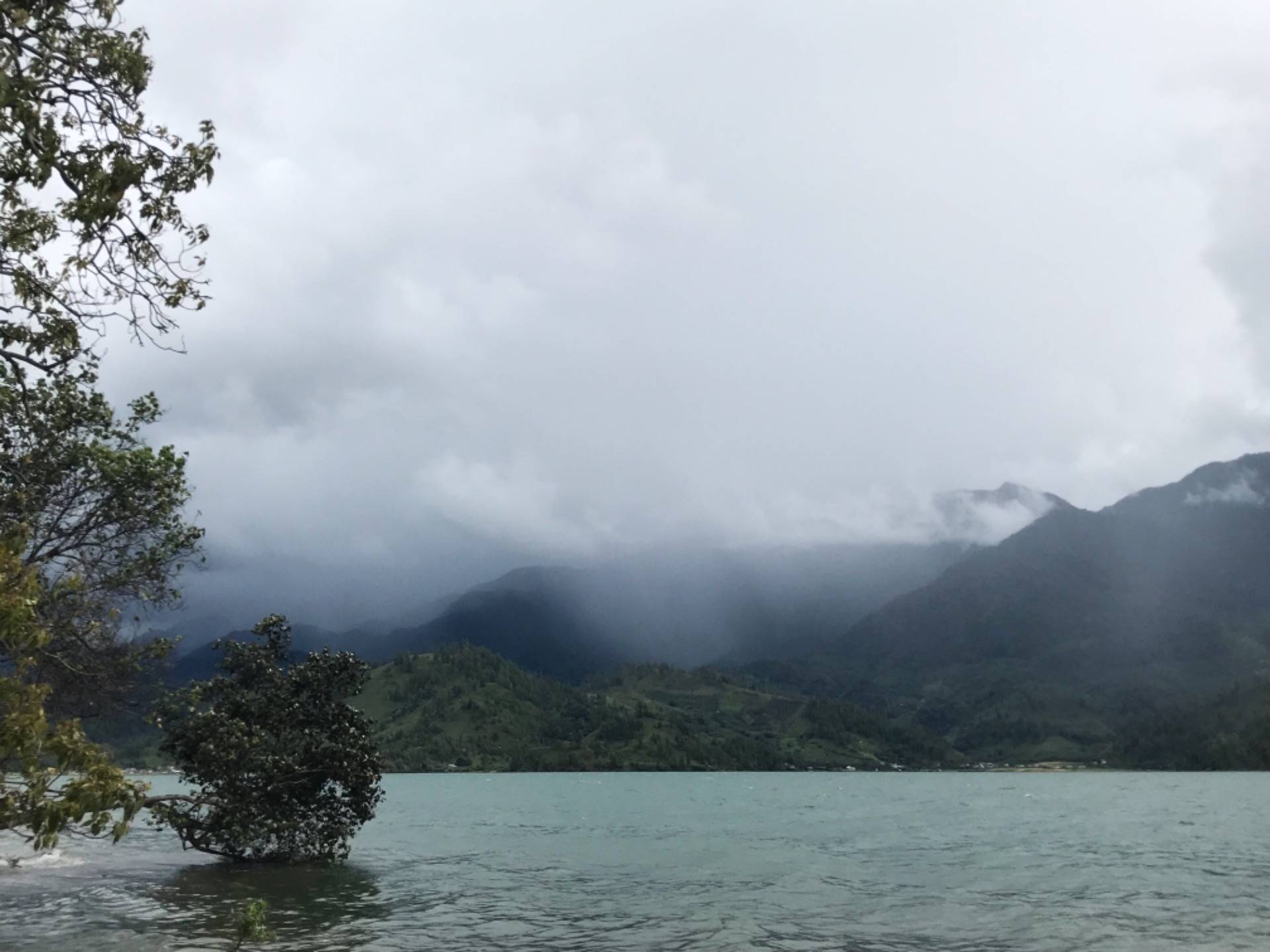 The view of Lake Laut Tawar