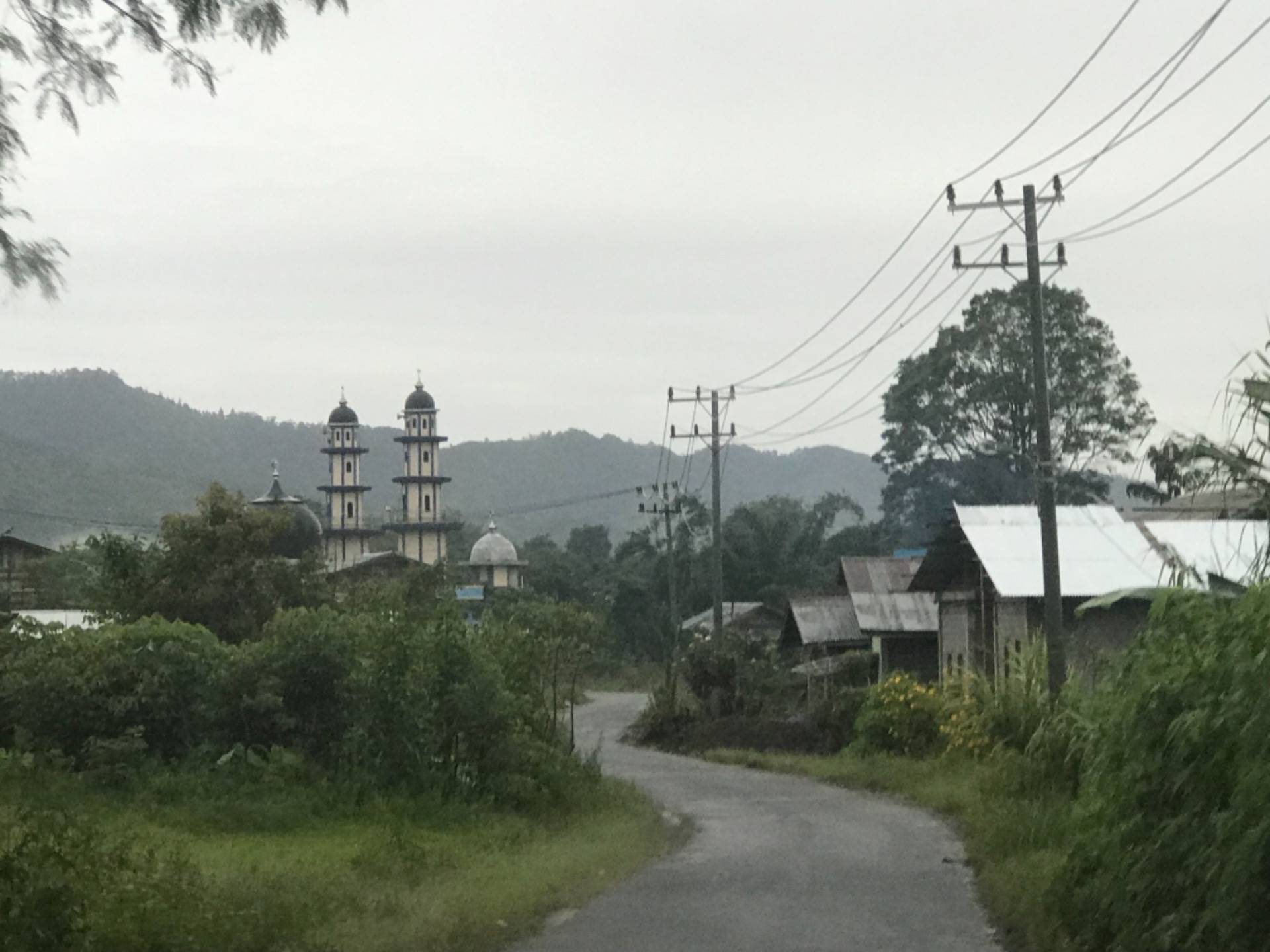 The Rainy Gloomy Morning in Gayo Highlands of Aceh Province