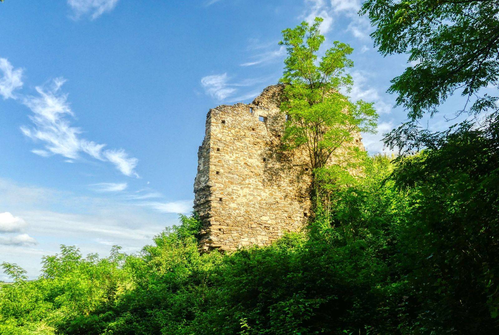 A short hike to the ruins of Schonenburg castle