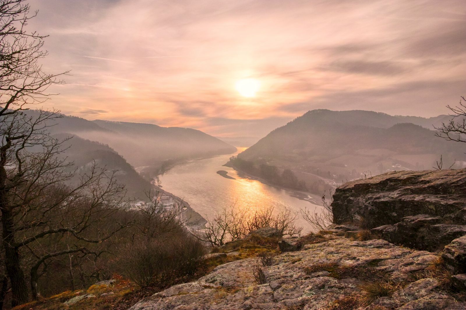 The "Luftberg" near Aggsbach-Dorf: Only 20 minutes walking, but an incredible view