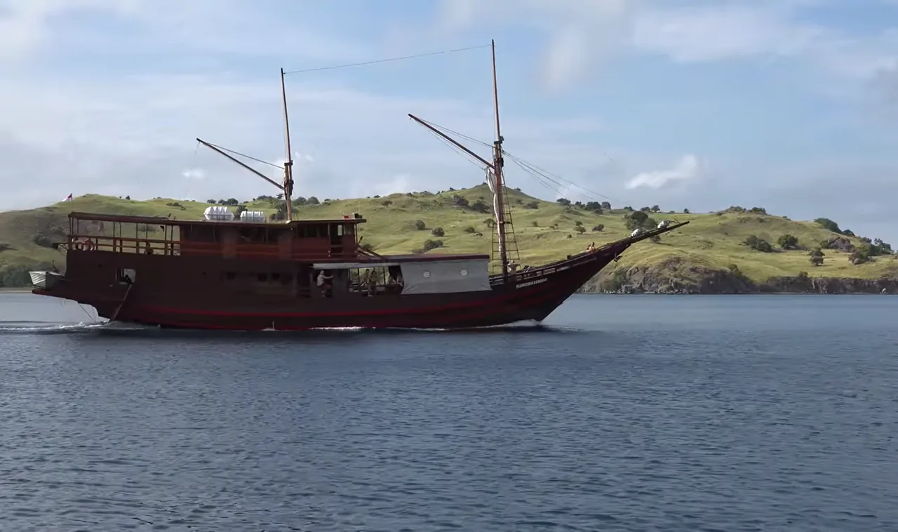 Boat walk on Komodo lake                   