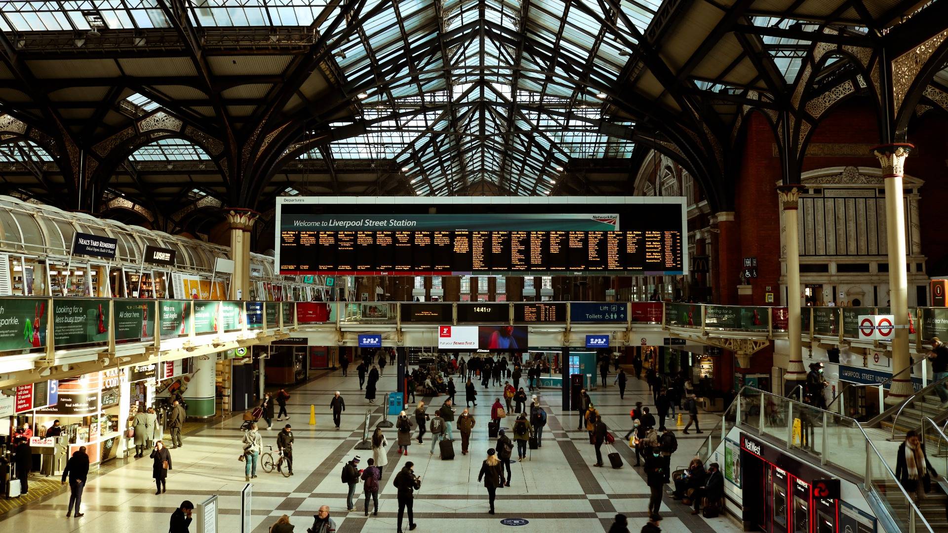 Liverpool Street Station in London