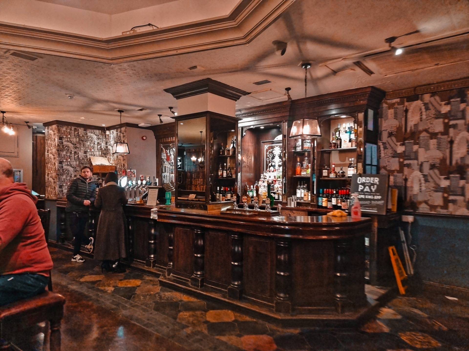 The bar on the ground floor.
