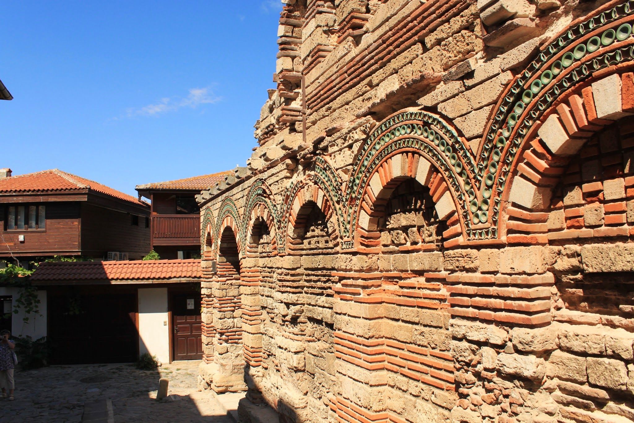 Colorful ornament of outer walls