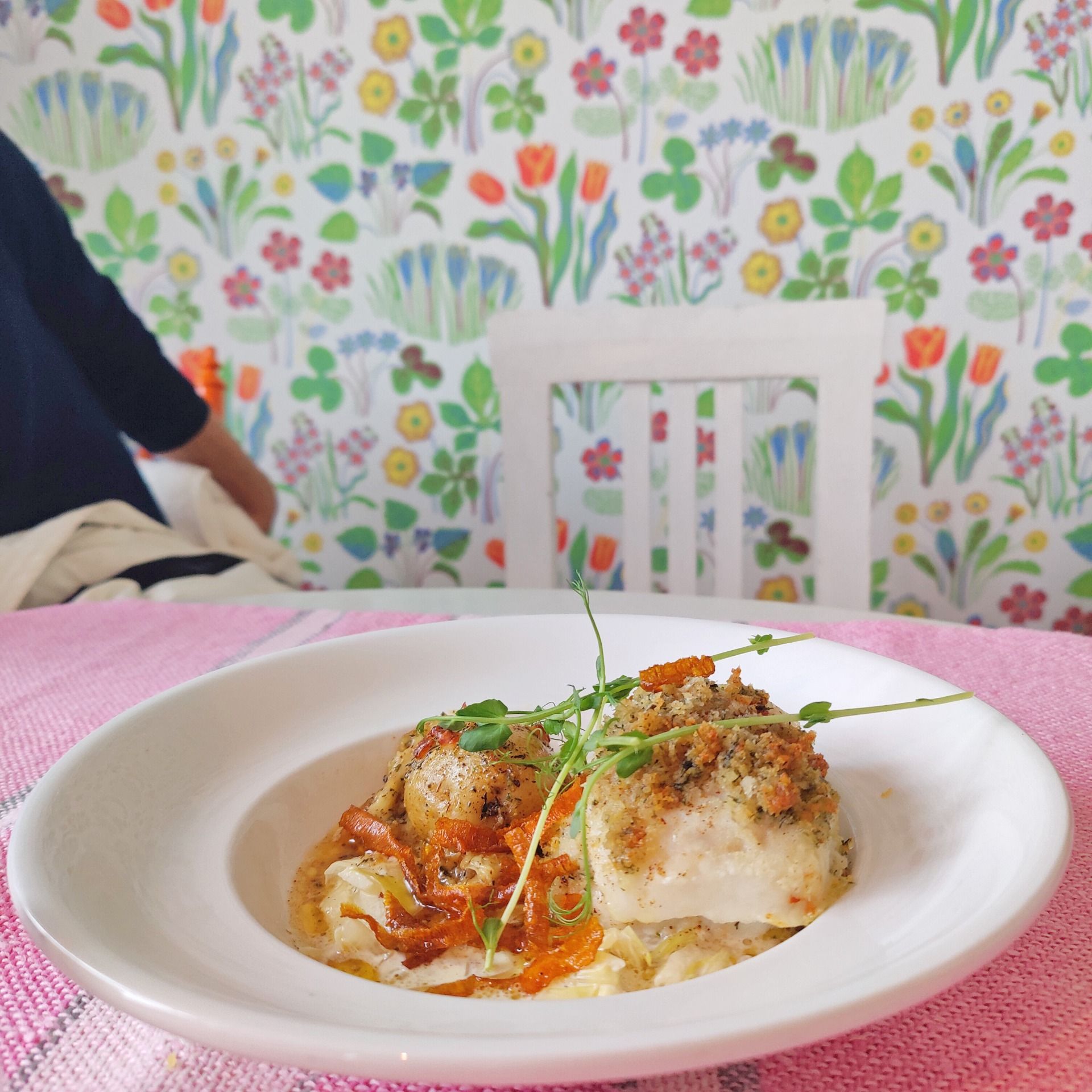 A Chilly Evening Delight: Baked Flounder Fish At Lekhyttans Kök & Kiosk