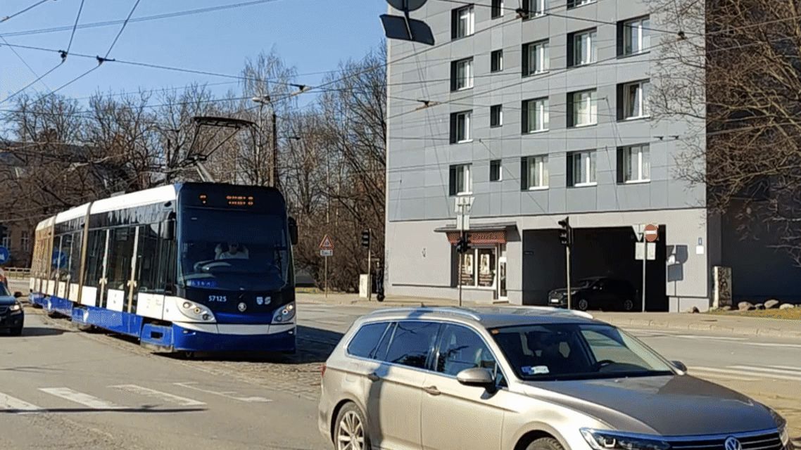Trams in Riga