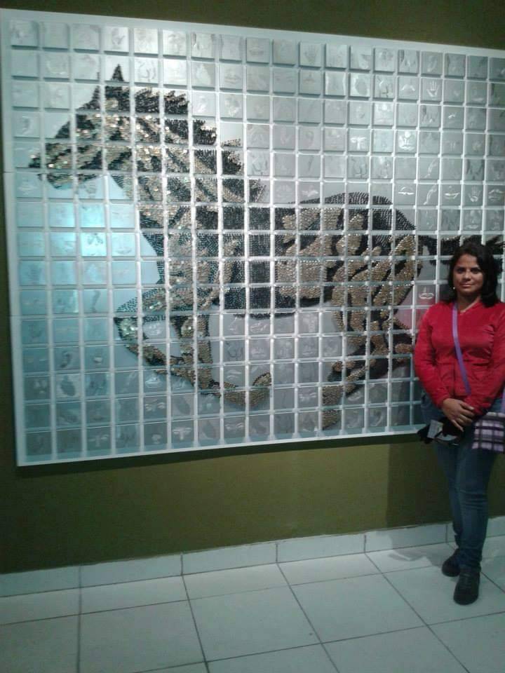 Art exhibited in one of the local museums in Lima Peru