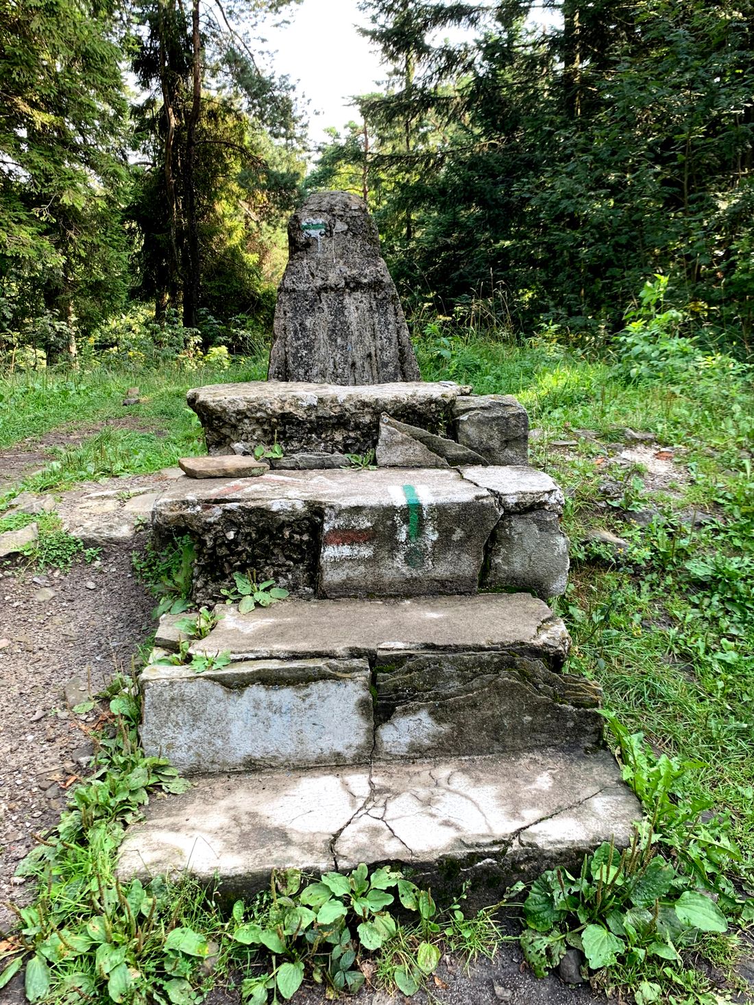 Pozostałość po oryginalnym obserwatorium na Lubomirze