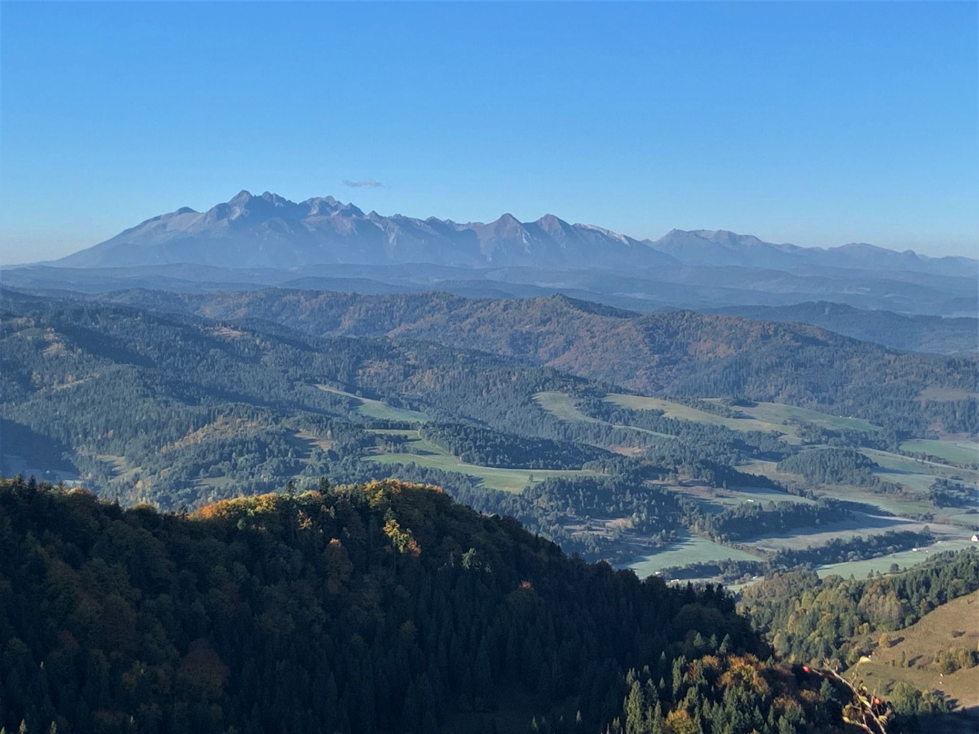 Widok z Wysokiej na Tatry Wysokie