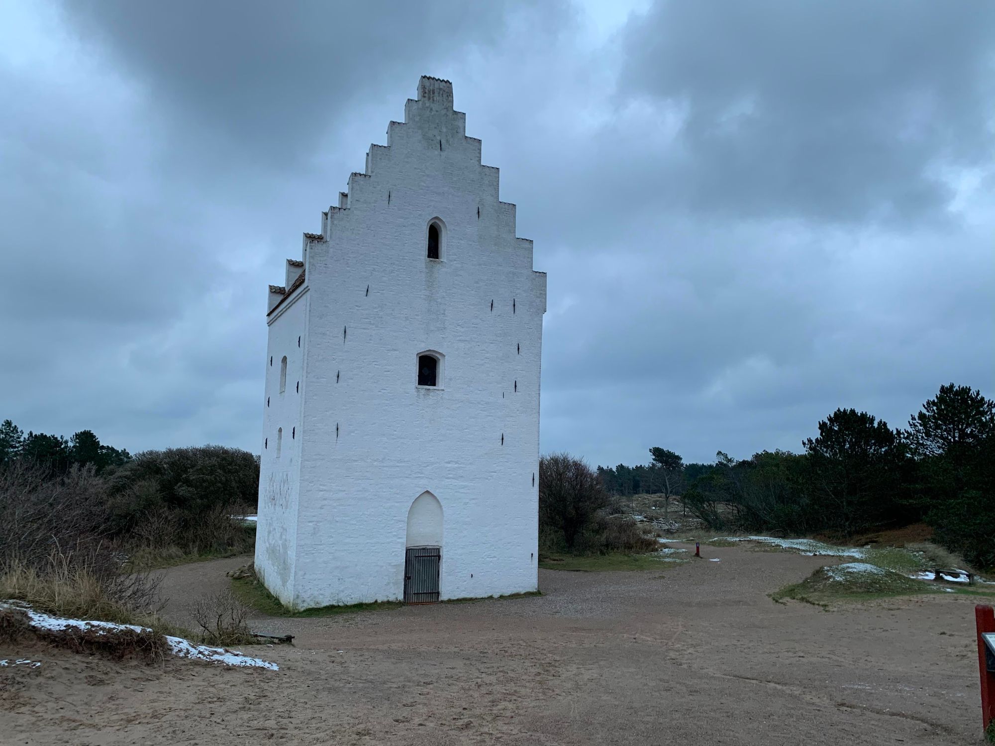 Sand buried church