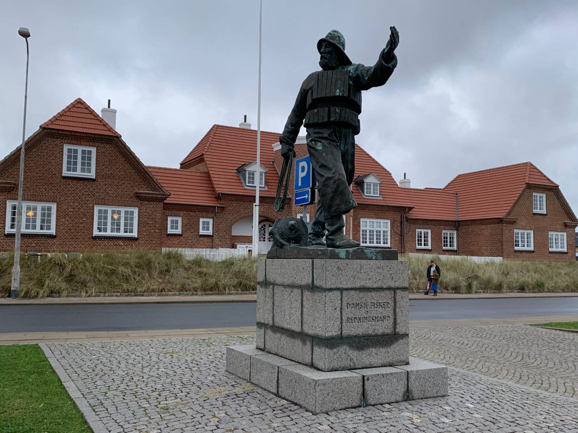 A monument to Danish fishermen