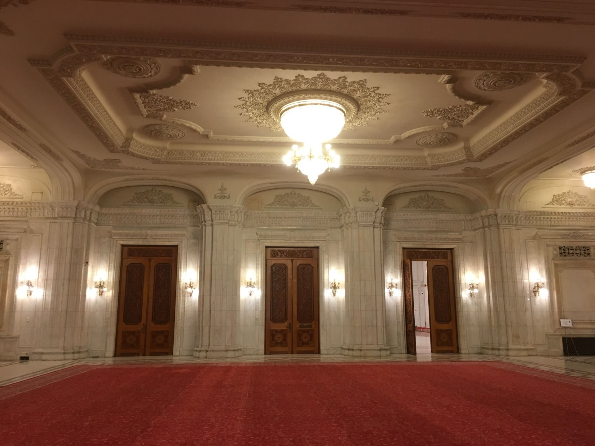 Inside the Parliament building