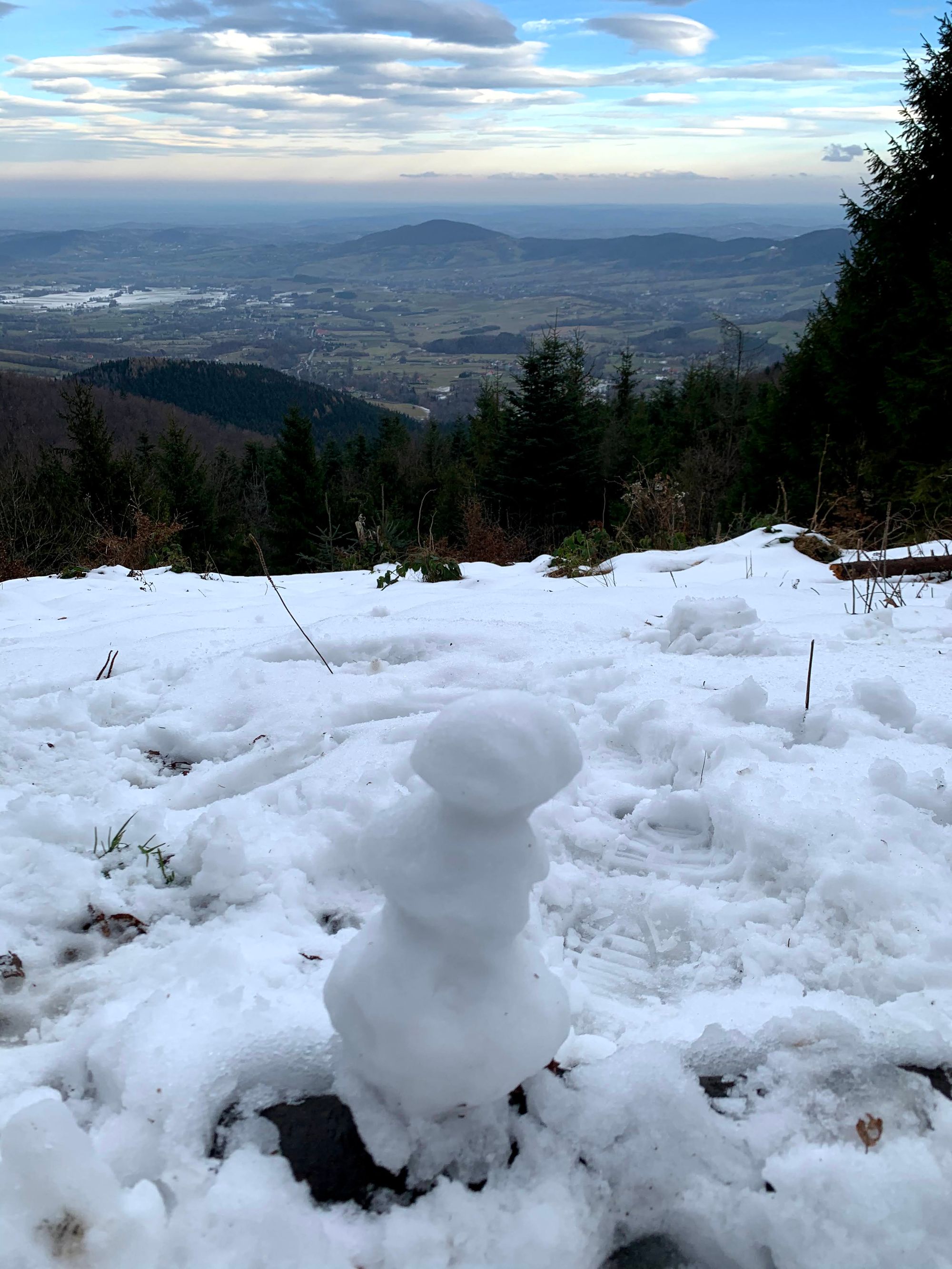 Widok z pasma Lubomira