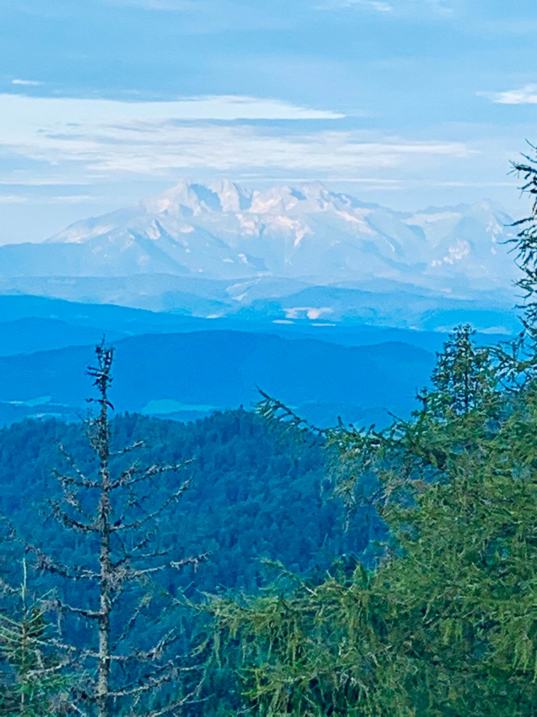 Widok na Tatry z Przehyby