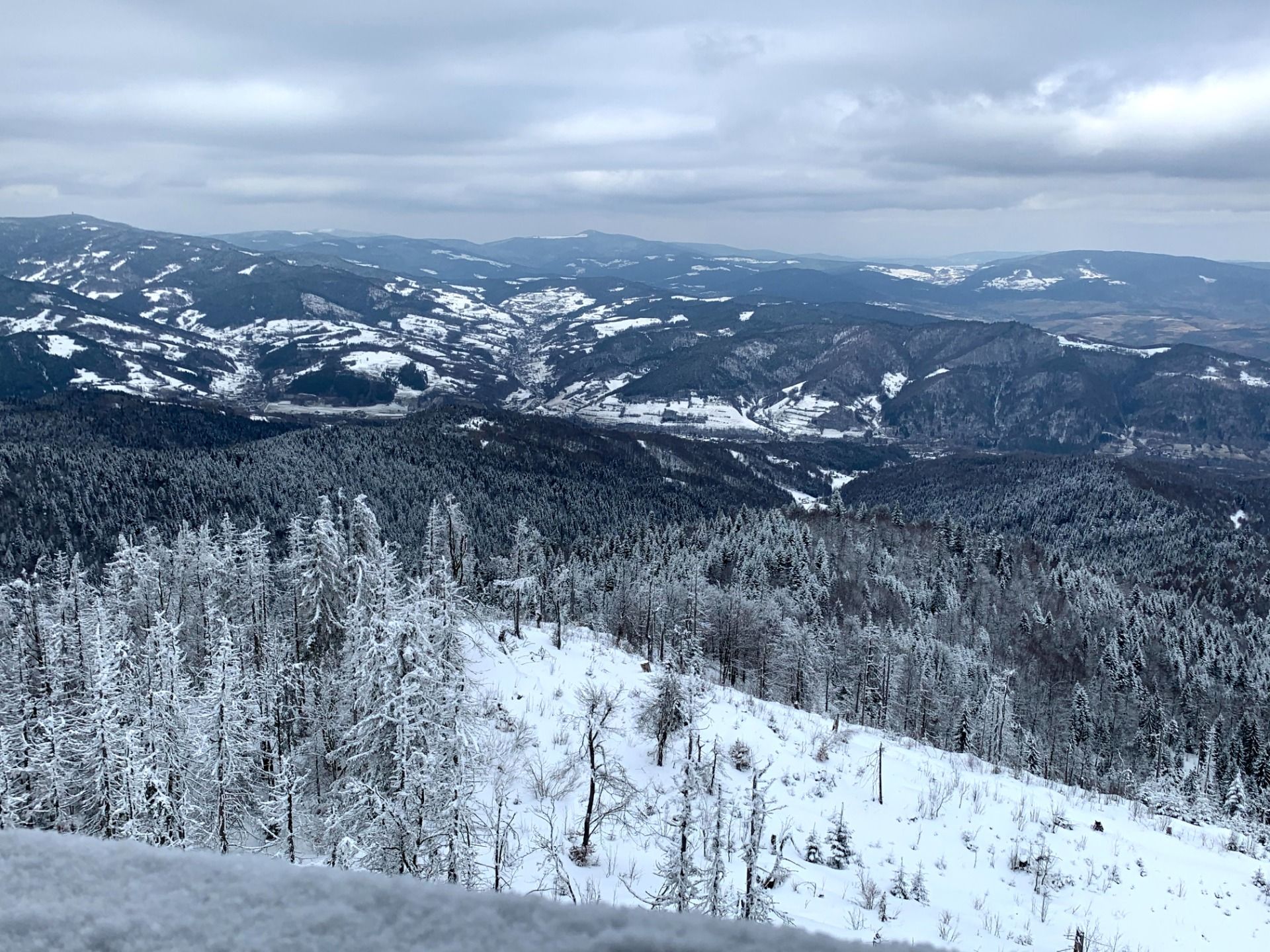 Widok z Lubania na północ