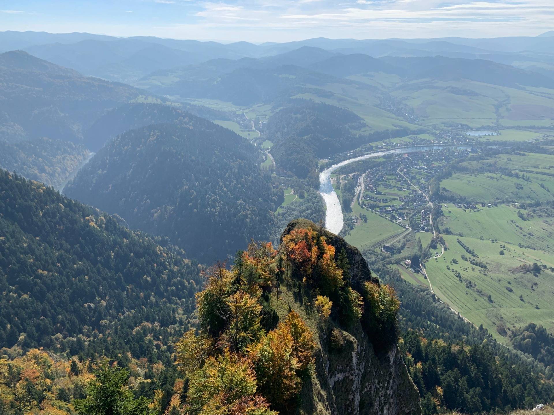 The Dunajec River Gorge seen from Mt. Trzy Korony