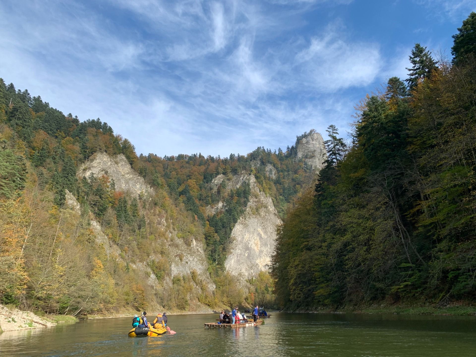 Down the Dunajec River Gorge