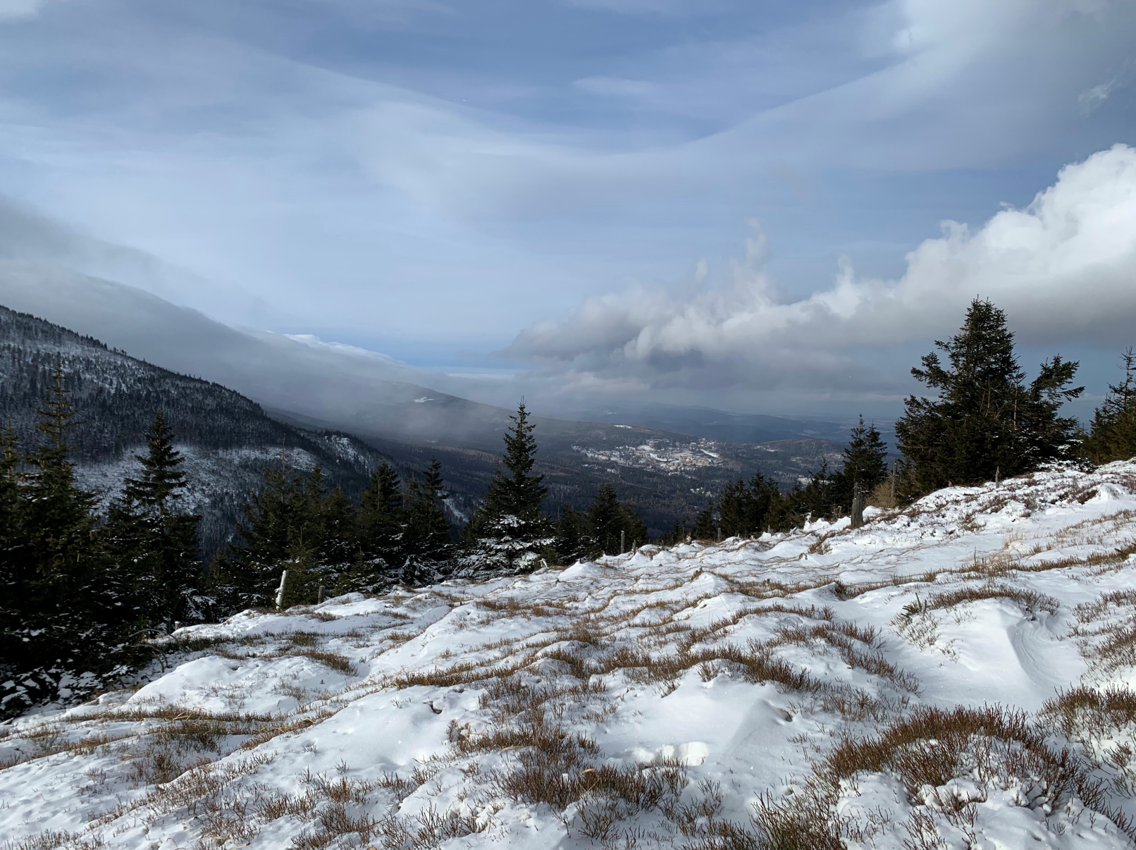 Descending from Mt. Śnieżka