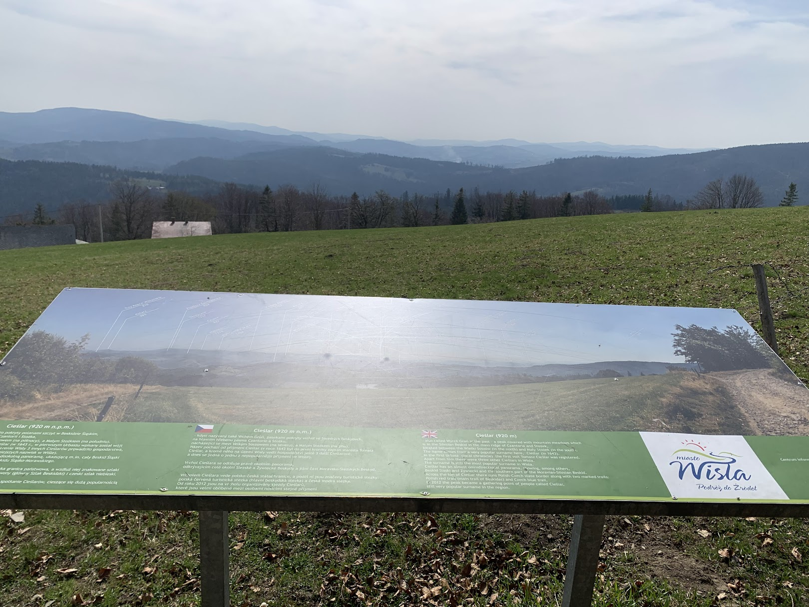 Widok spod Cieślara. 9:52; 15,5km