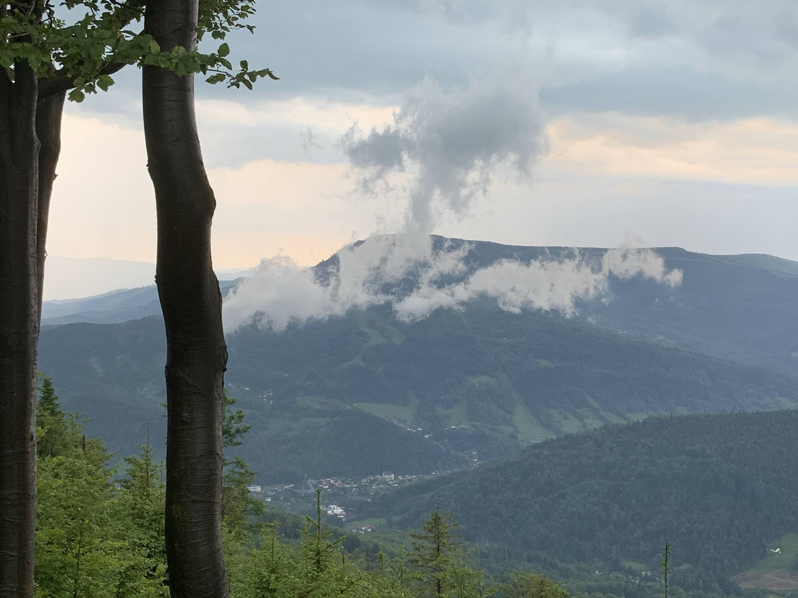 A po burzy... widok na Skrzyczne