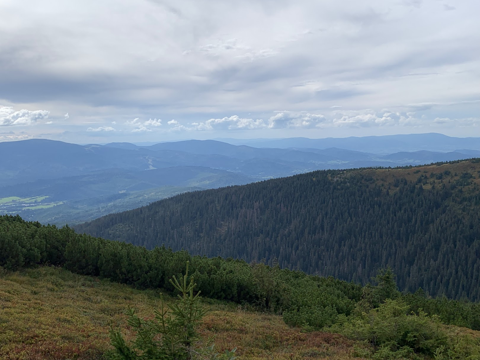 Widok spod Kościółków, kier. zachodni