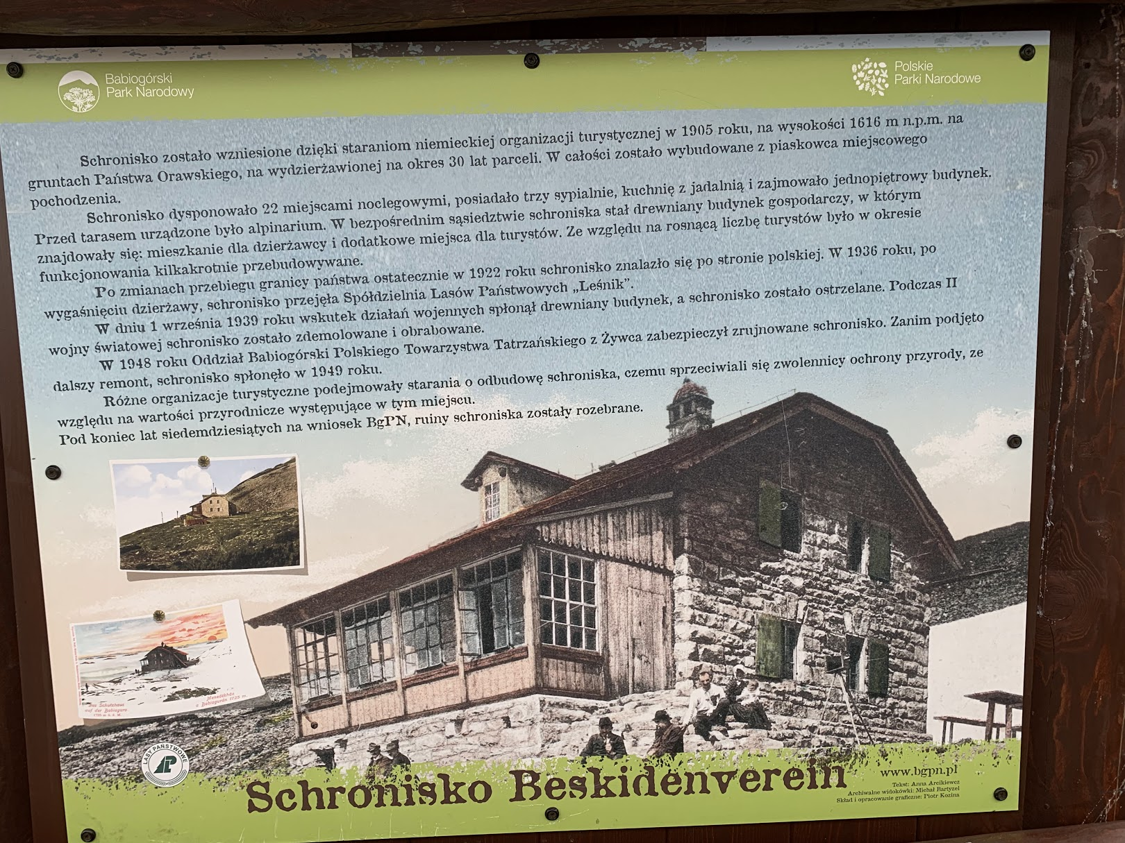 Historia schroniska Beskidenverein