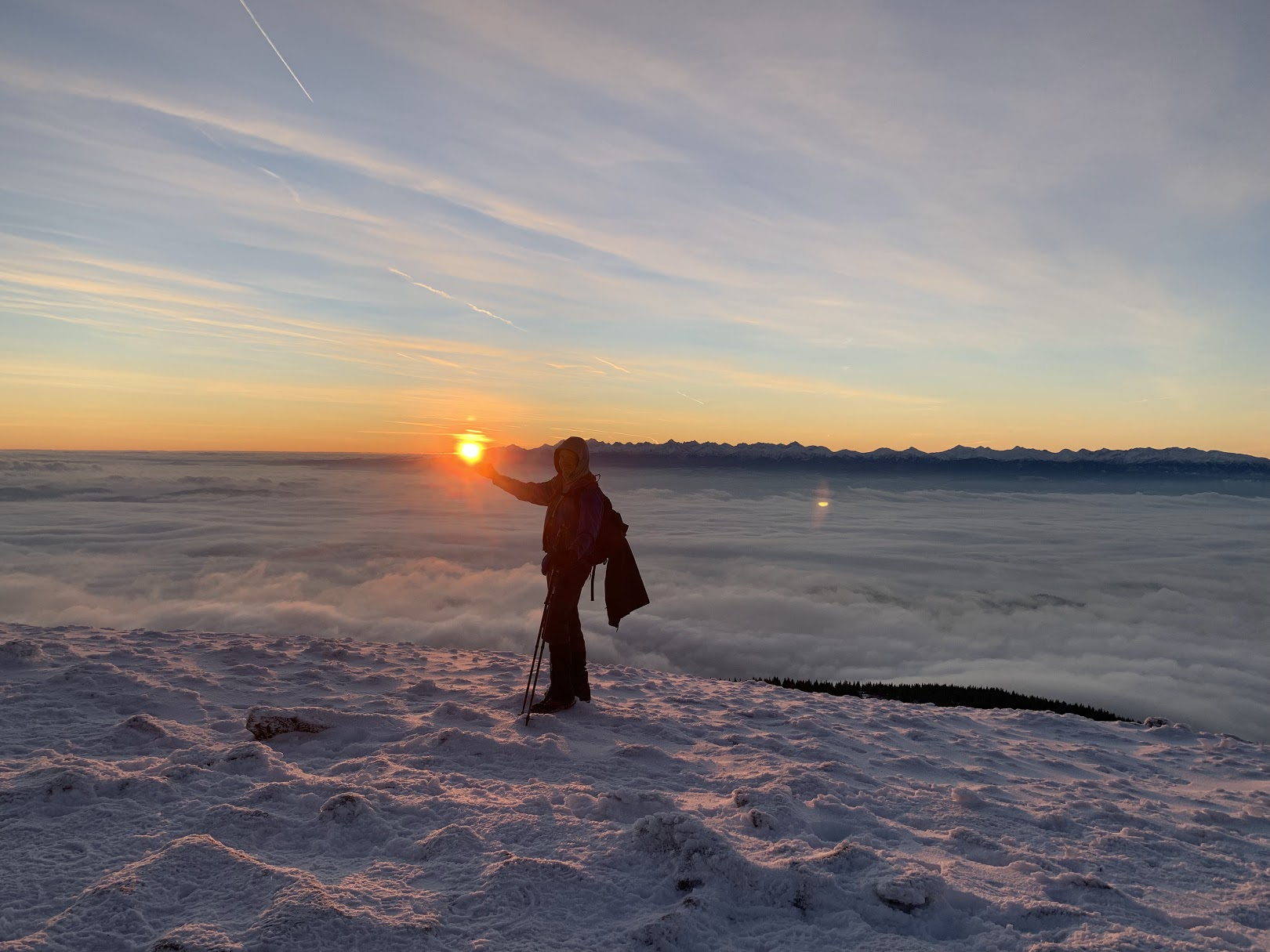 Winter sunrise at Mt. Babia Góra, Poland / Zimowy wschód słońca na Babiej Górze