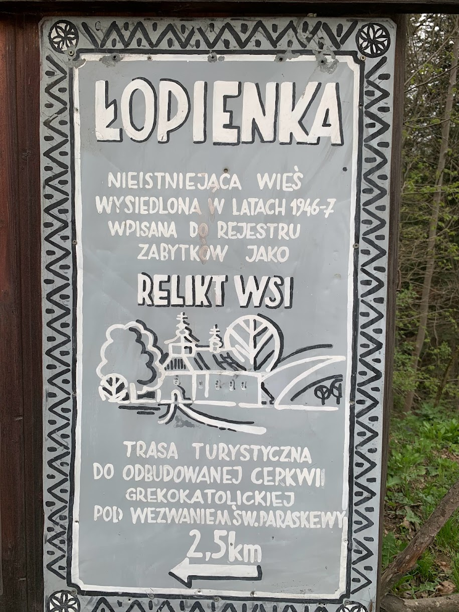 ”Nieistniejący zabytek” - wieś Łopienka