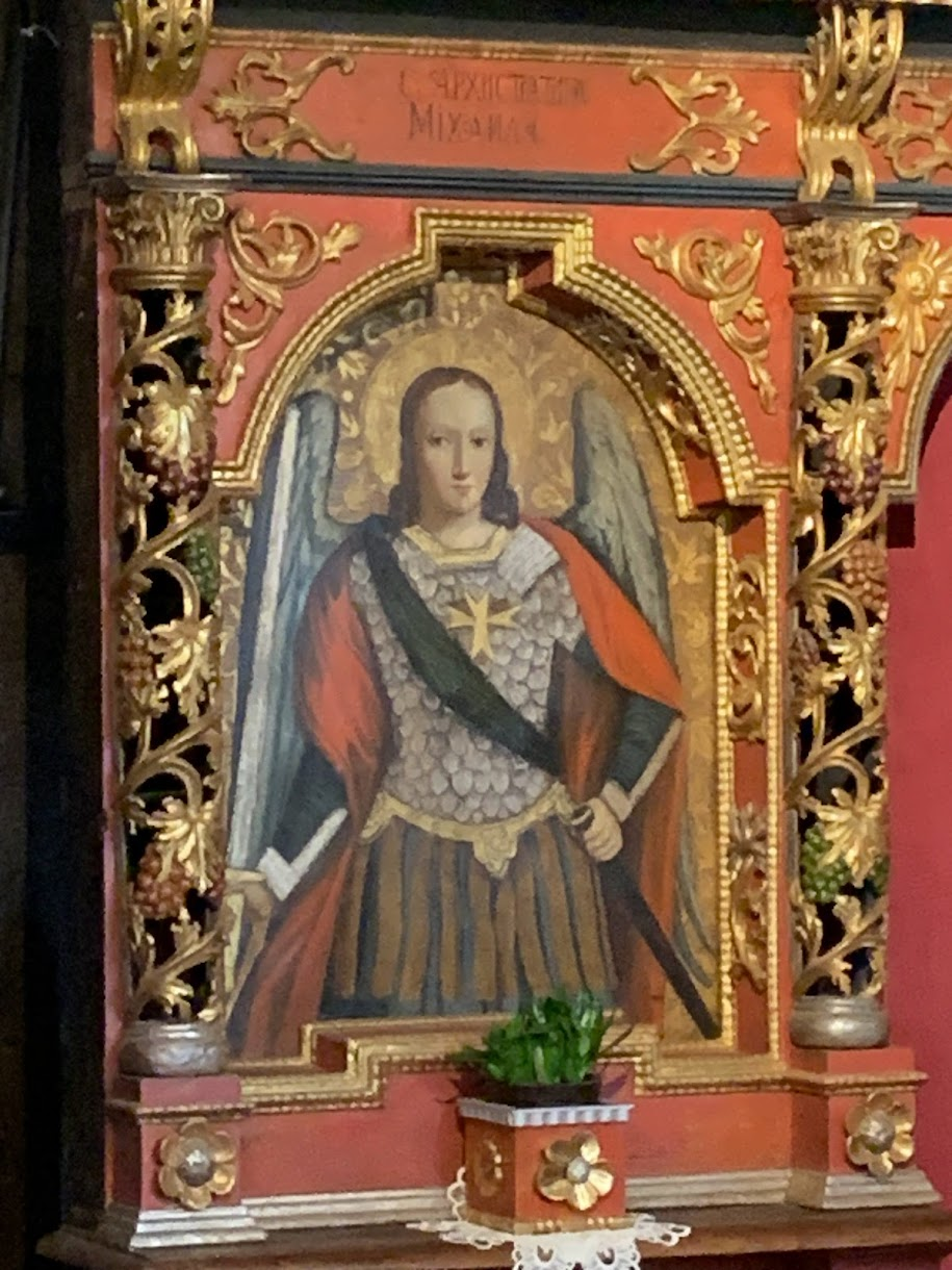 Ikona św. Michała Archanioła w cerkwi w Powroźniku