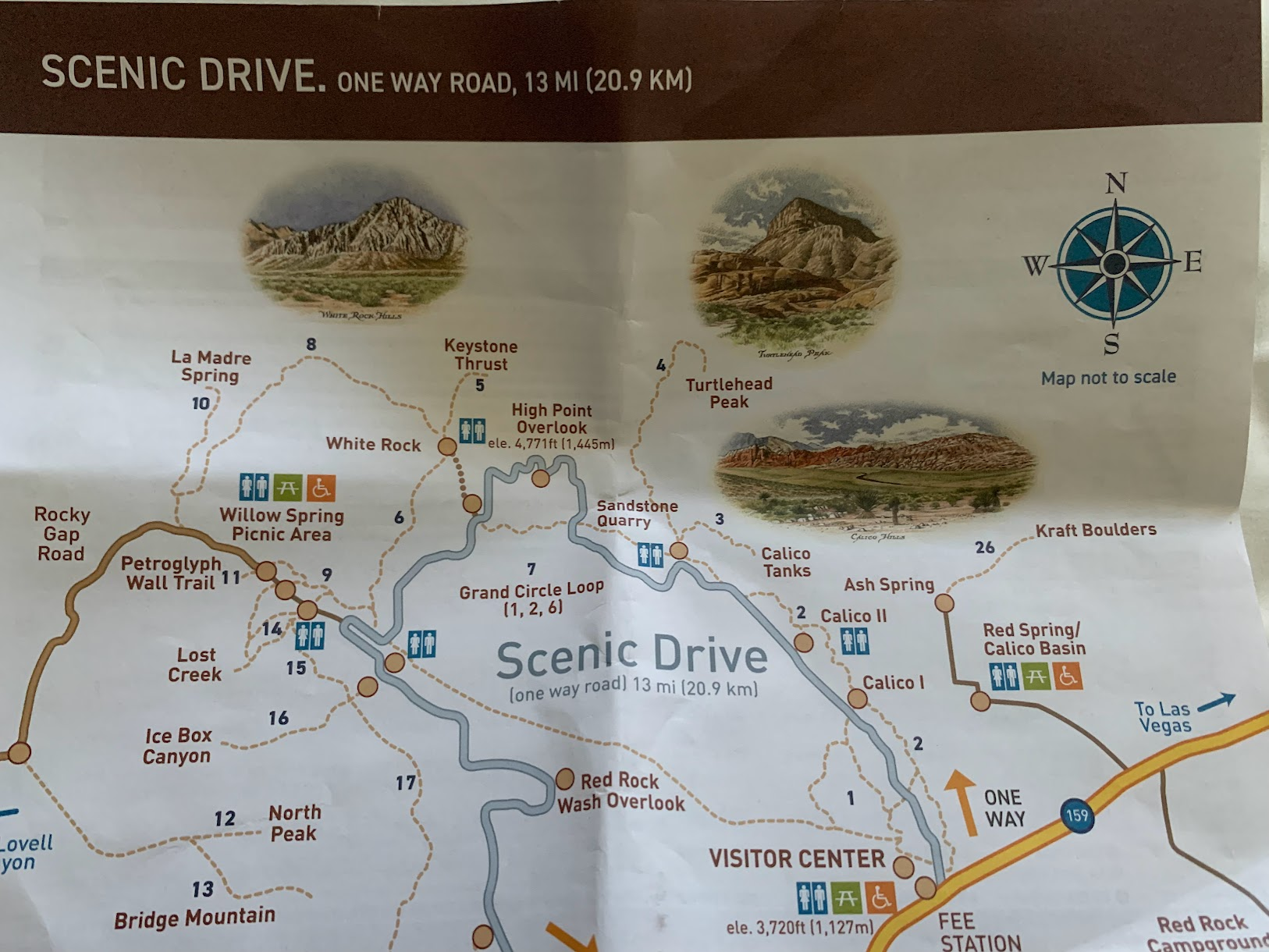 Red Rock Canyon National Conservation Area - Scenic Drive and trails