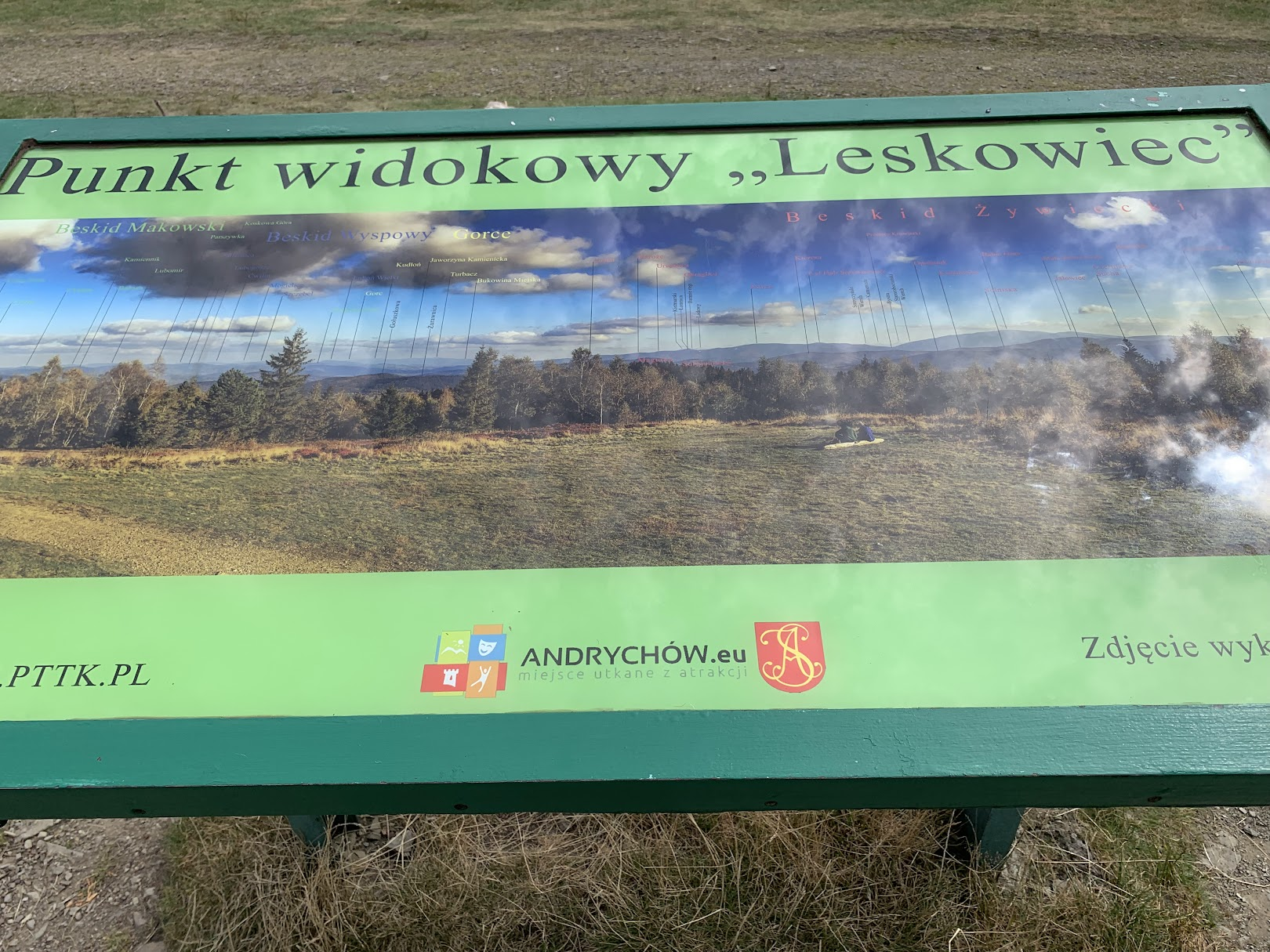 Panorama z Leskowca