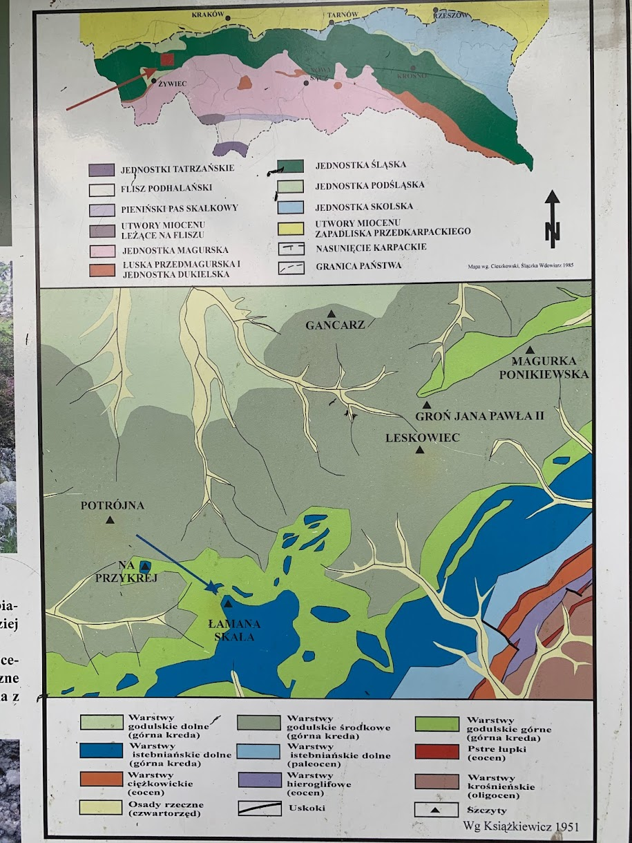 Geologia środkowej części Beskidu Małego