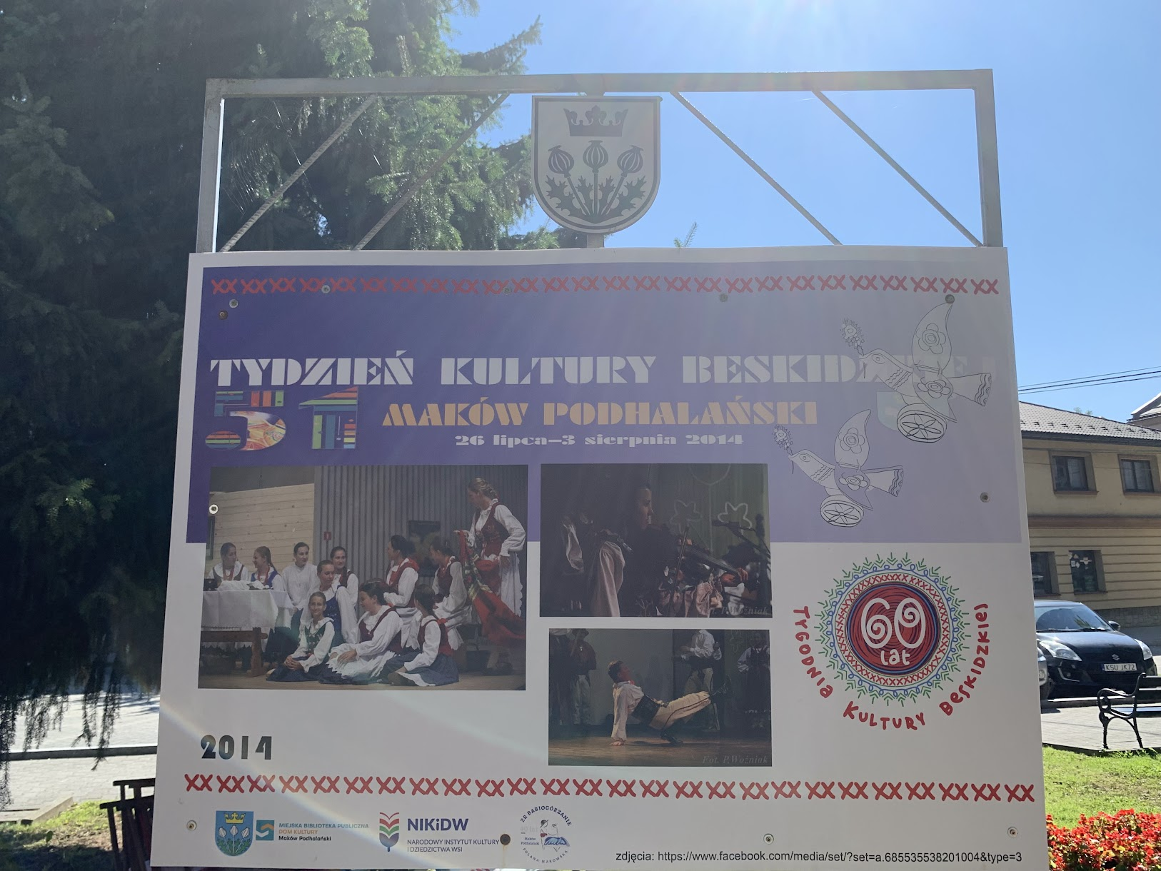 Reklama Tygodnia Kultury Beskidzkiej w Makowie Podhalańskim