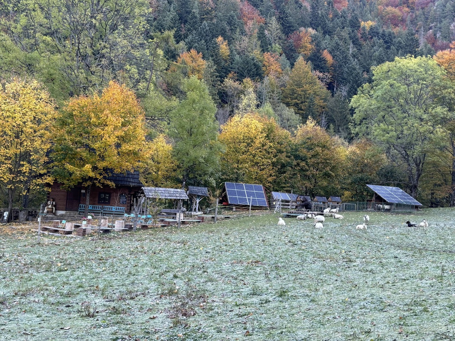 Polana Podžiar - stąd wychodzimy niebieskim szlakiem w Horne Diery. 