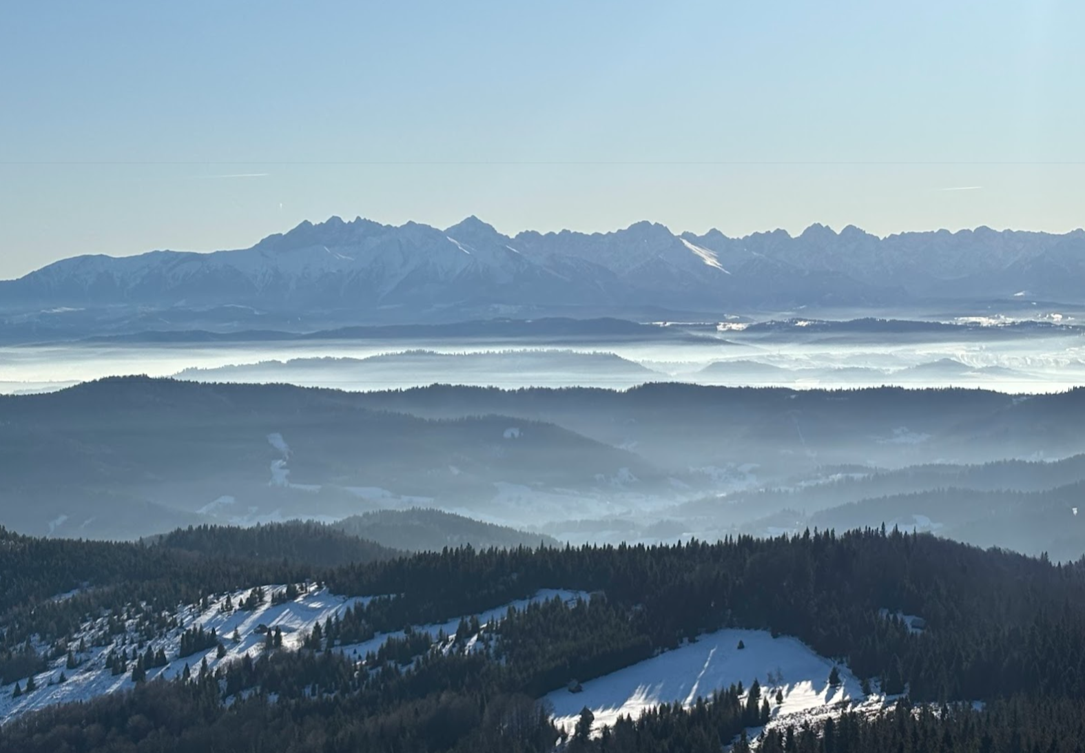 Tatry Wysokie widziane z Gorca