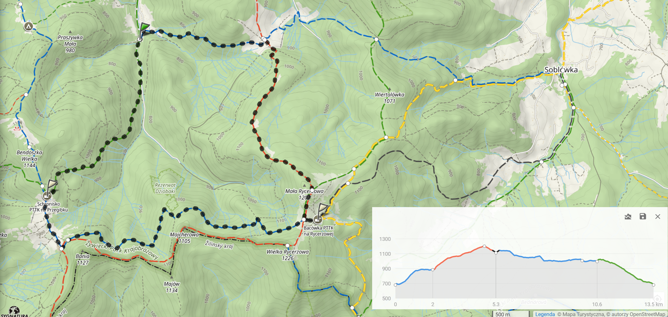 Pętla w Worku Raczańskim (13,5km, 716m podejść)