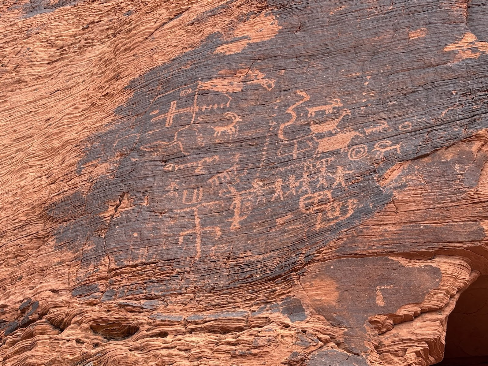 Rock Art (petroglyphs) - Valley of Fire State Park, NV