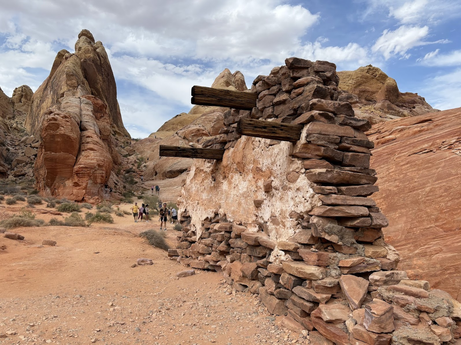 Remains of movie set ”The Professionals” - Valley of Fire State Park, NV