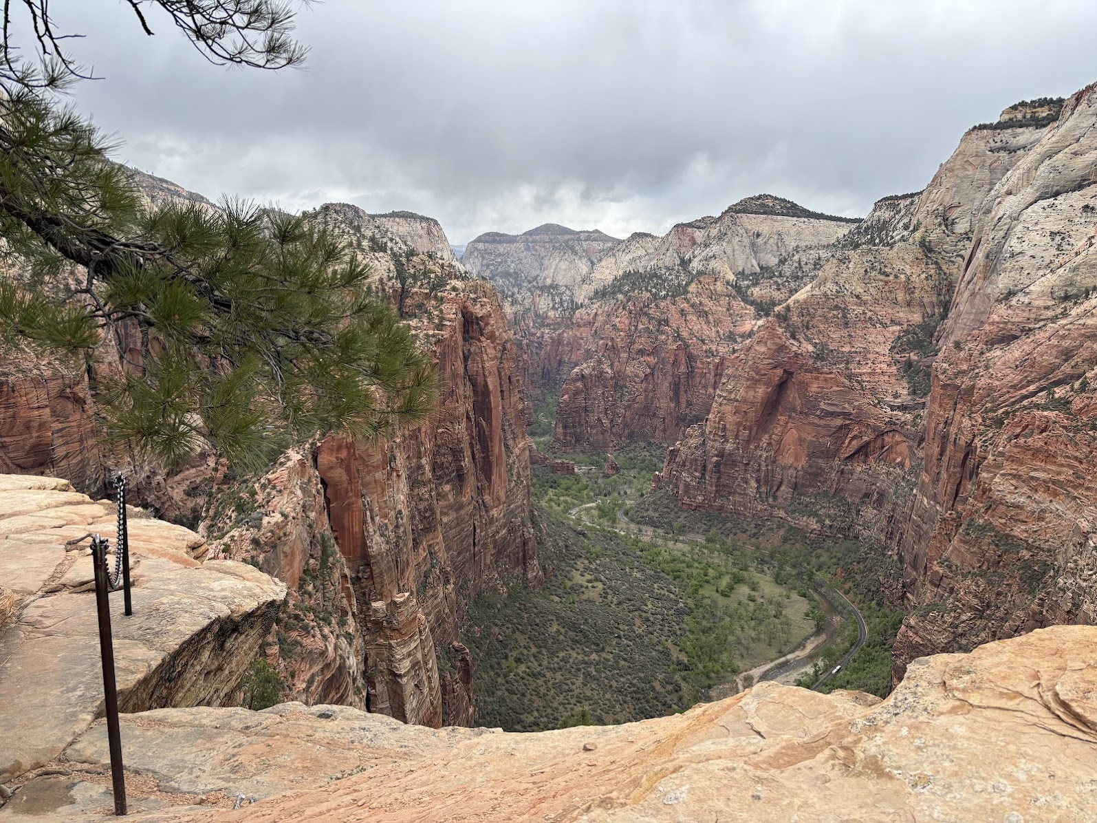 View from Angels Landing to the south