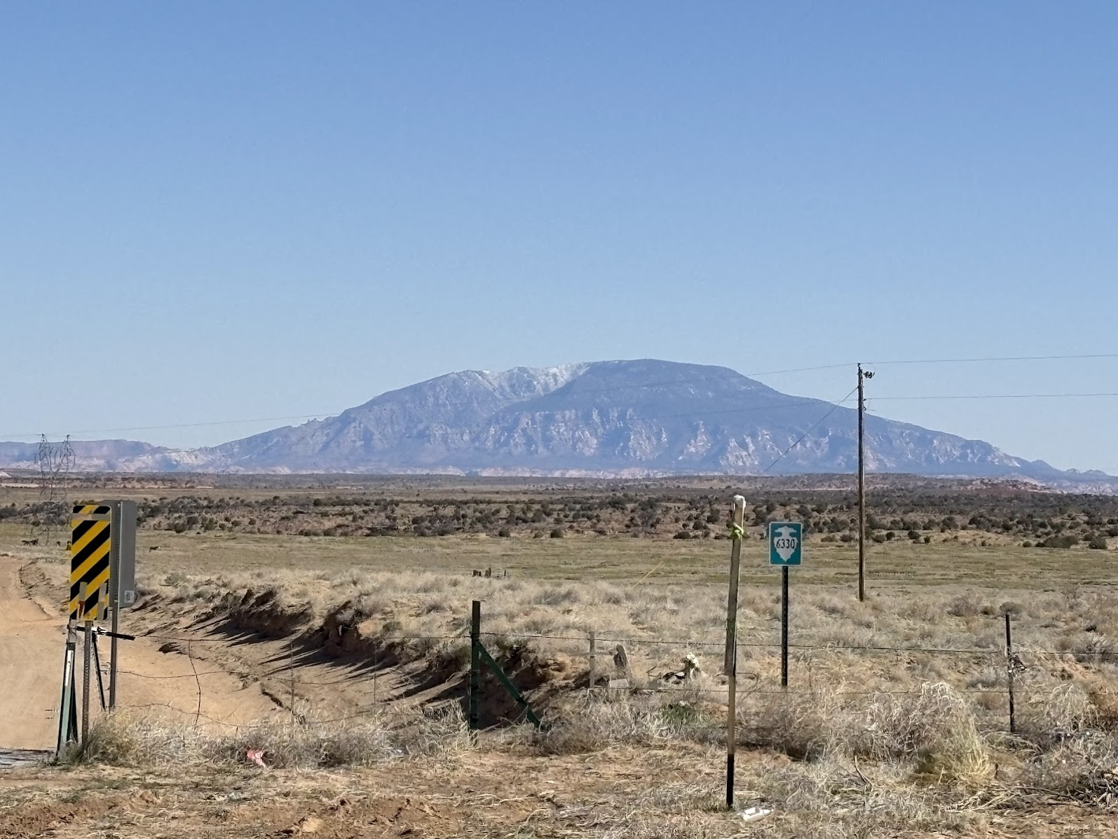 Navajo Mountain (sacred for the Diné people); photo taken from Arizona HWY 98