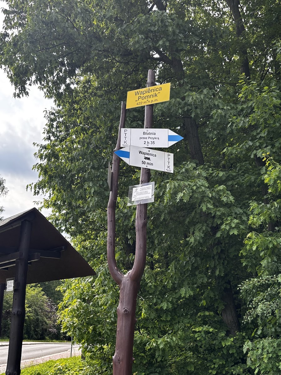 Początek szlaku, Bielsko-Biała Wapienica