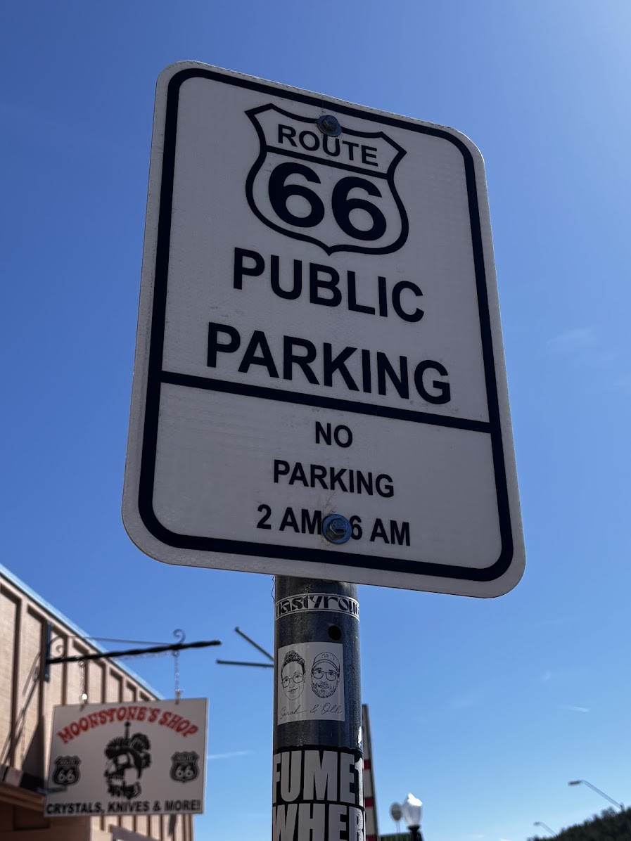 Route 66 sign in Williams, AZ