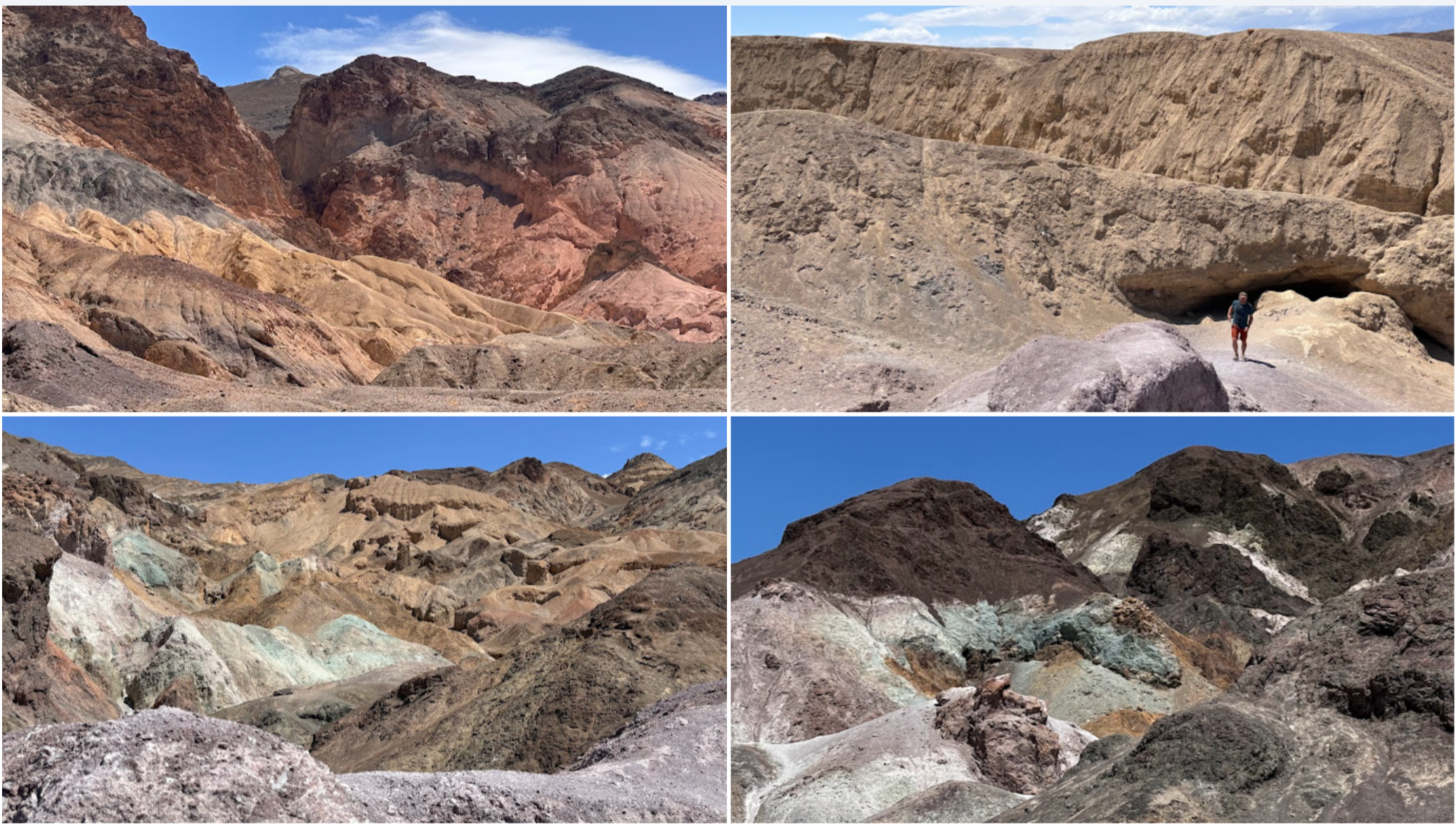 Diversity of Death Valley rock formations - Artist’s Palette